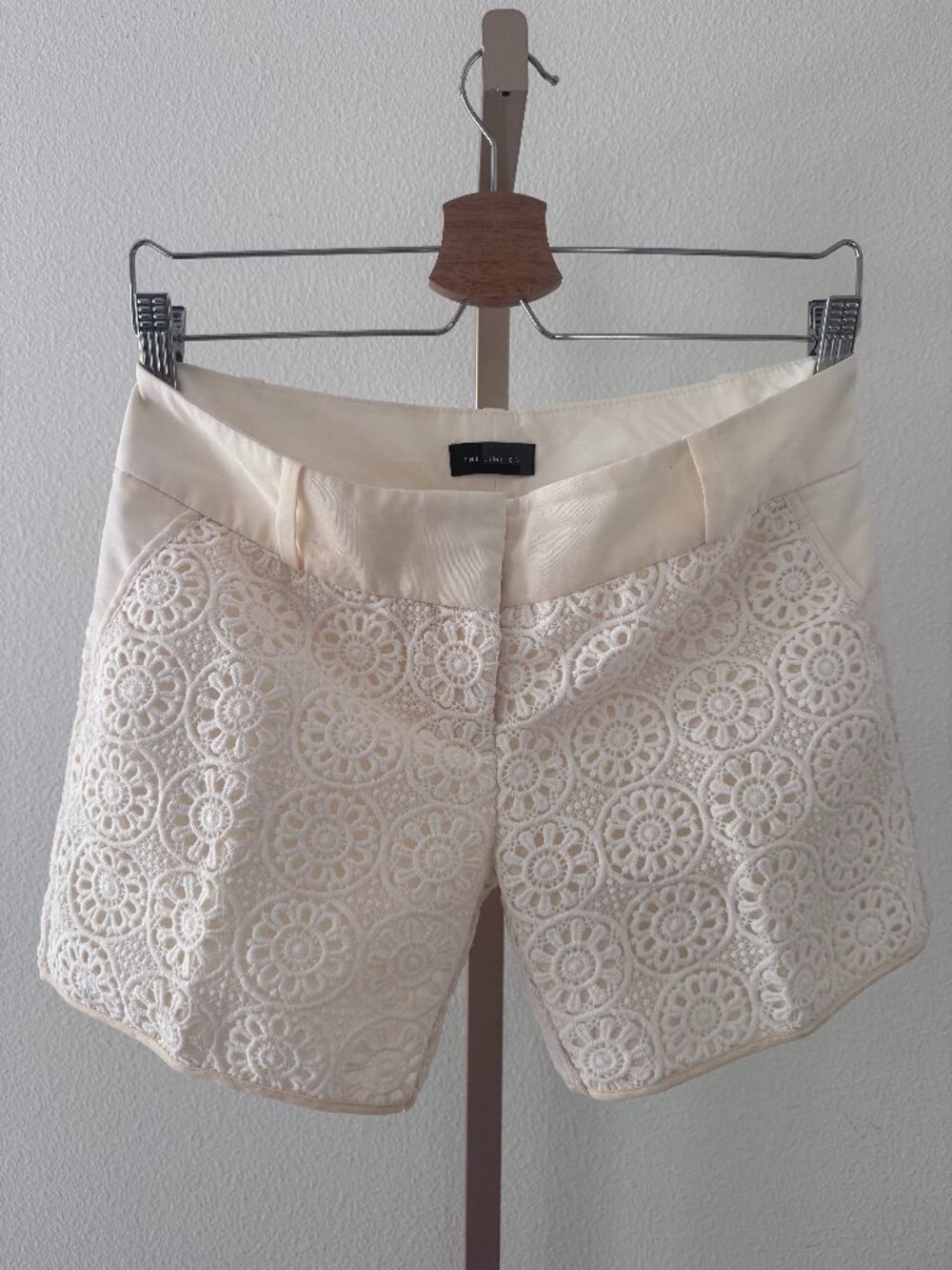 Vintage The Limited Cream Eyelet Lace Shorts High Rise Size 0